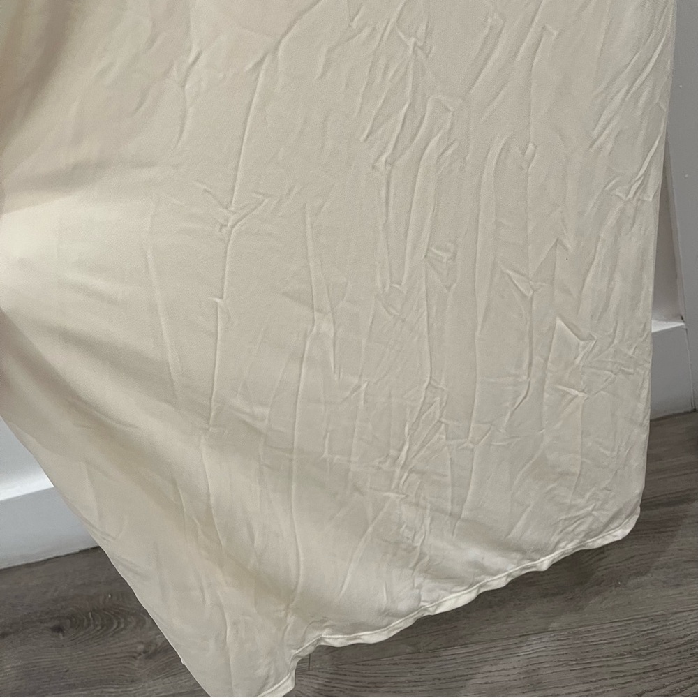 White Sheer Panel Maxi Dress - Picture 8 of 12